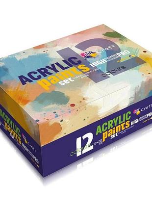 Набір акрилових фарб 5082-ac 12 штук по 20 мл