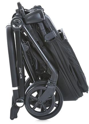 Коляска детская прогулочная spin 360 me 1138 black 3