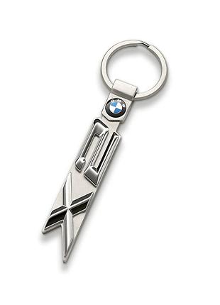 Брелок bmw x2 key ring, silver оригінал (80272454657)
