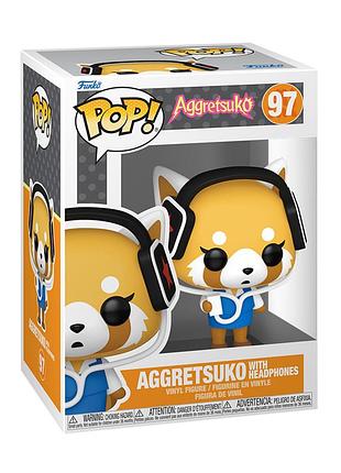 Ігрова фігурка funko pop! серії "sanrio" - агресивна рецуко в навушниках