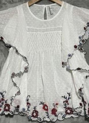 Сорочка блузка топ вишиванка zara