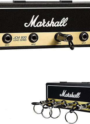 Ключница настенная marshall на 4 ключа черная для дома стильный органайзер для ключей и брелков ku-22
