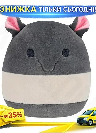 Ku м'яка іграшка squishmallows universal fit тапір еббіт 30 см для дітей від 3 років обіймальна м'яка uni2l_k