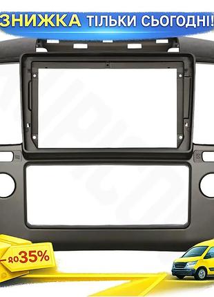 Переходная рамка для автомагнитолы в автомобиль lesko 9" nissan navara 2005-2010 frontier 2005-2009 (4710)