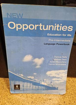 New opportunities education for life. pre-intermediate language powerbook