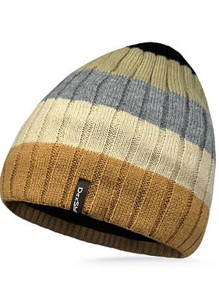 Шапка водонепроницаемая dexshell beanie gradient песочная, мембранная, теплая, для холодной погоды, размер 56-58 см
