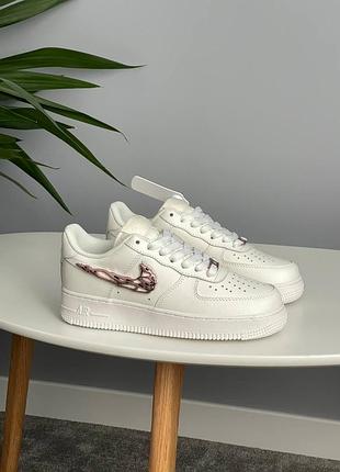 😍 женские кроссовки nike air force 1 '07 lx molten metal swoosh pack pink stours1686-161