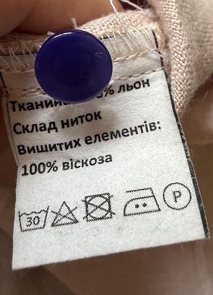 Лляна вишиванка птаха розмір 42 7