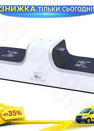 Ku зарядная станция для universal fit геймпада playstation 5 с led подсветкой для двух контроллеров по uni2l_k