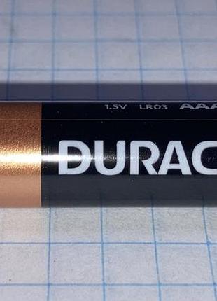 Батарейка lr03 aaa 1шт лужна 1.5v мініпальчик duracell basic alkaline