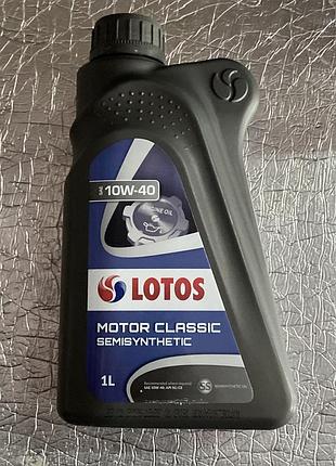 Масло моторное lotos motor classic semisynthetic sg/ce a3/b4 10w-40 полусинтетика 1л
