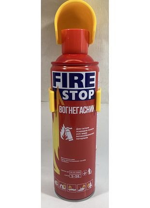 Огнетушитель углекислотный fire stop 500 ml s-56 с пласт. держателем