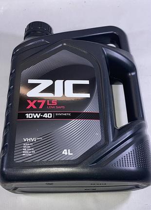 Масло моторное zic x7 ls 10w-40 4л