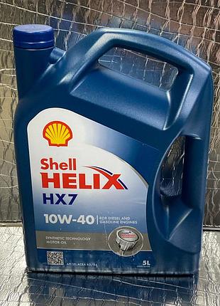 Масло моторное shell helix hx7 5л 10w-40