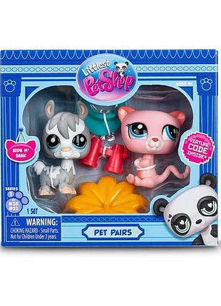 Ігровий набір "гра в хованки" littlest pet shop 00509 аксесуари та 2 фігурки