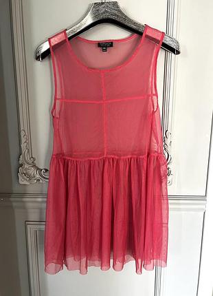 Прозрачное платье туника topshop zara h&m