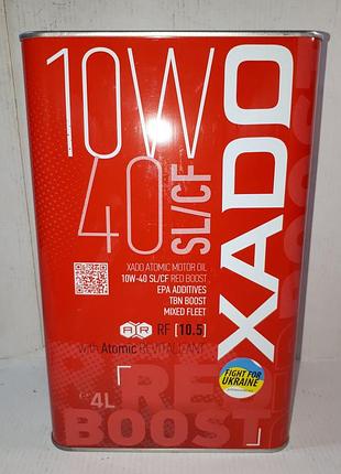 Олива моторна xado atomic oil 10w40 sl cf 4 л red boost xa-26244