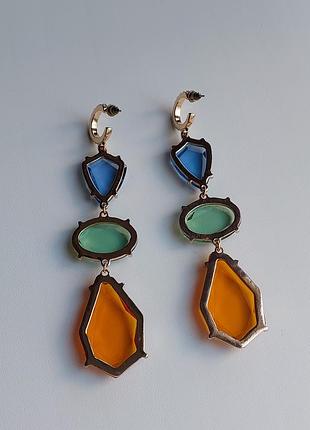 Длинные серьги бижутерия 3