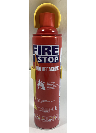 Огнетушитель углекислотный fire stop 1000 ml. s-58 с пласт. держателем