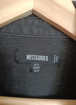 Рубашка подовжена джинсова missguided, джинсова сорочка подовжена оверсайз 5