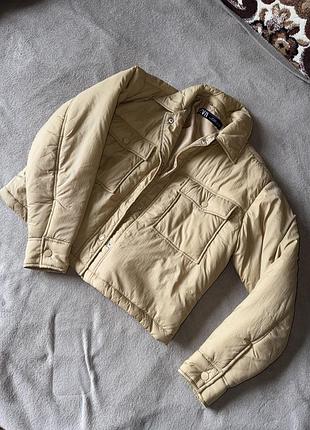 Вкорочена куртка zara розмір s 7