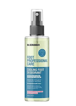 Дезодорант для ног с ментолом mr. scrubber foot professional care, 100 мл