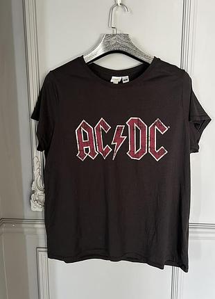 Футболка большого размера h&m ac/dc