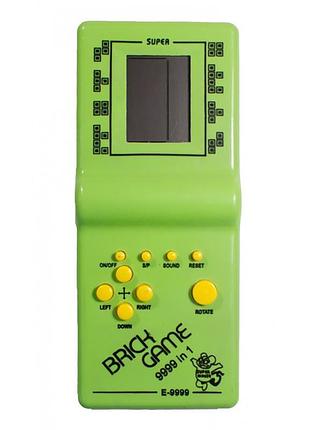 Интерактивная игрушка тетрис е 9999(green) 9999 игр, зеленый