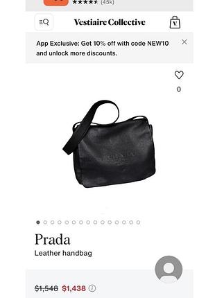 Сумка шкіряна вінтаж prada 9