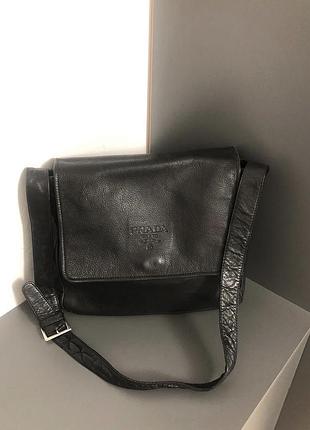 Сумка шкіряна вінтаж prada 2