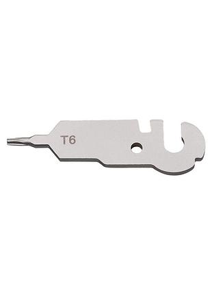 Сменный инструмент fts1-16 torx t6 для мультитула roxon flex s804, сталь din 1.4116