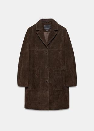 Натуральная замша тренч zara премиум коллекция