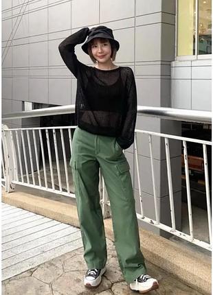 Вʼязаний светр /сітка uniqlo