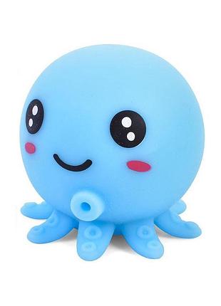 Детская игрушка-антистресс "осьминог" ms 3951(blue) с мукой, 7,5 см