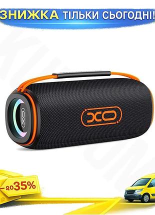 Ku портативна акустика xo universal fit f57 pro 10w чорна бездротова колонка для музики з led підсвічу uni2l_k