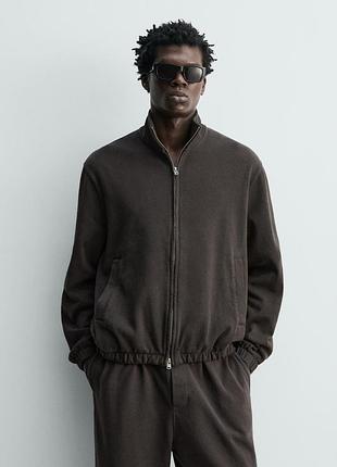 Мужская толстовка с молнией zara - s, m