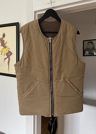 Двусторонняя жилетка ymc zara superdry allsaints dsquared diesel balenciaga moncler gucci armani versace