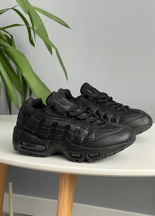 😍 женские кроссовки nike air max 95 «black»