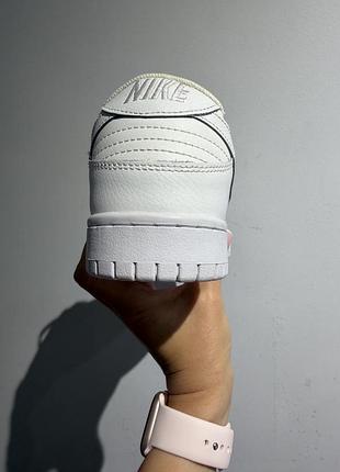 Nike dunk low triple white 4