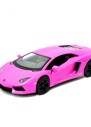 Колекційна іграшкова машинка matte lamborghini kt5370w інерційна pink