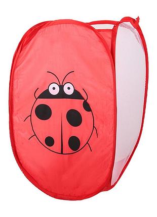 Корзина-сетка для игрушек 10-76(red) с рисунком, 48х25 см