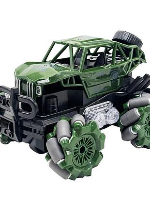 Джип на радиоуправлении esd668-1c(green) 16,5 см, световые эффекты, аккумулятор, 1:16
