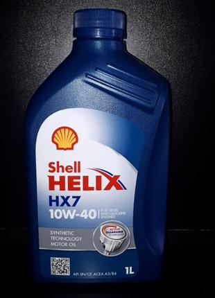 Олива моторна shell helix hx7 1л 10w-40