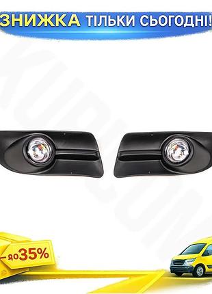 Противотуманки с led для fiat doblo ii 2010-2014 оптика тюнинг авто освещение противотуманки ku-22
