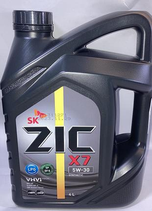 Масло моторное zic x7 5w-30 4л