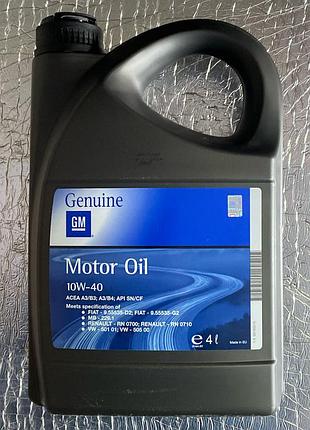 Масло моторное gm 10w-40 полусинтетика 4л 17235
