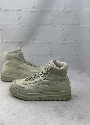 Жіночі високі шкіряні черевики кросівки converse