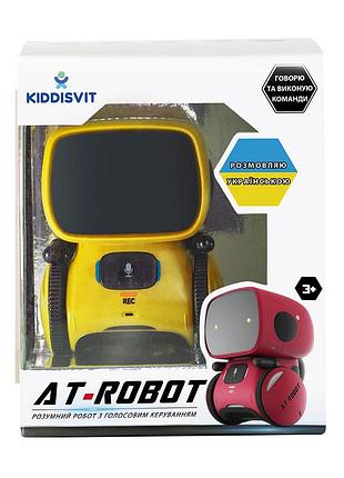 Ku інтерактивний робот з universal fit голосовим керуванням жовтий at-robot для дітей від 3 років розу uni2l_k