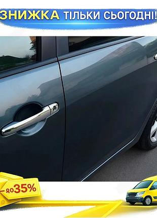 Накладки на ручки omsaline для mitsubishi lancer 9 2004-2008 хромовані елементи для захисту від подряпин ku-22