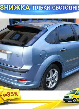 Кромка багажника хромированная для ford focus ii 2005-2008 накладка на крышку багажника защита от повреж ku-22